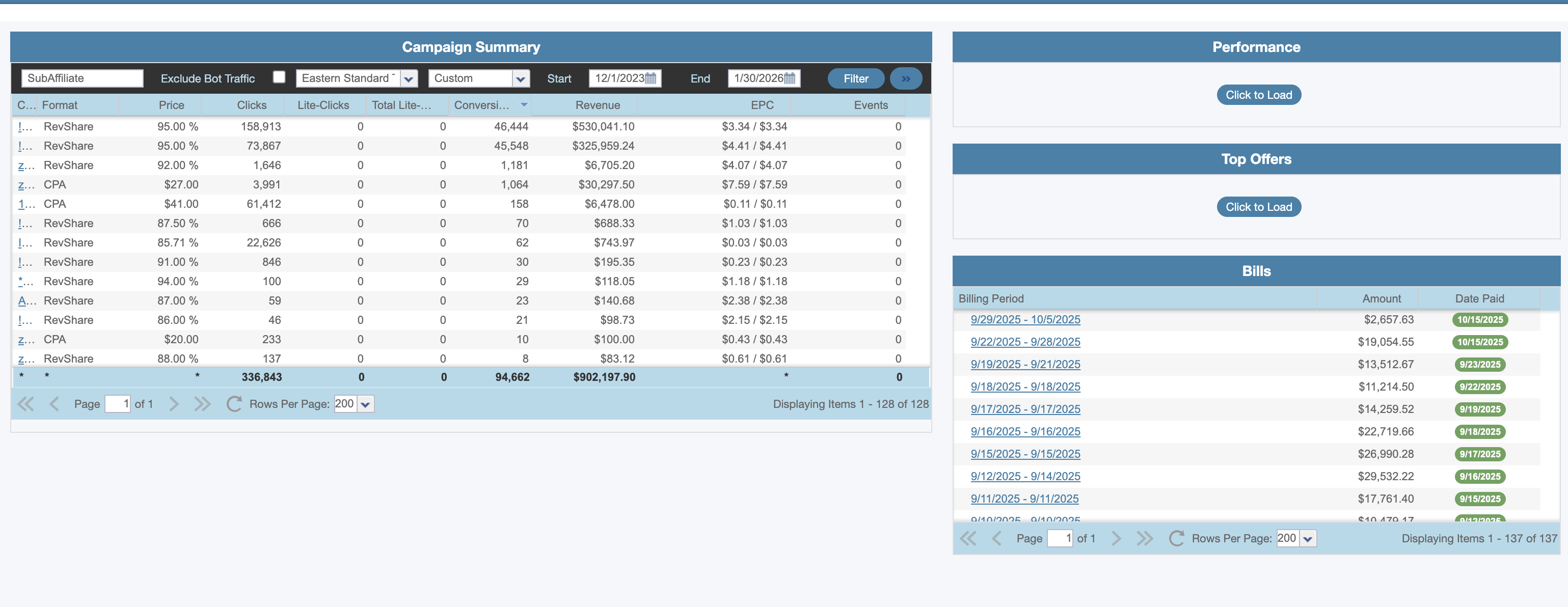 Revenue Screenshot